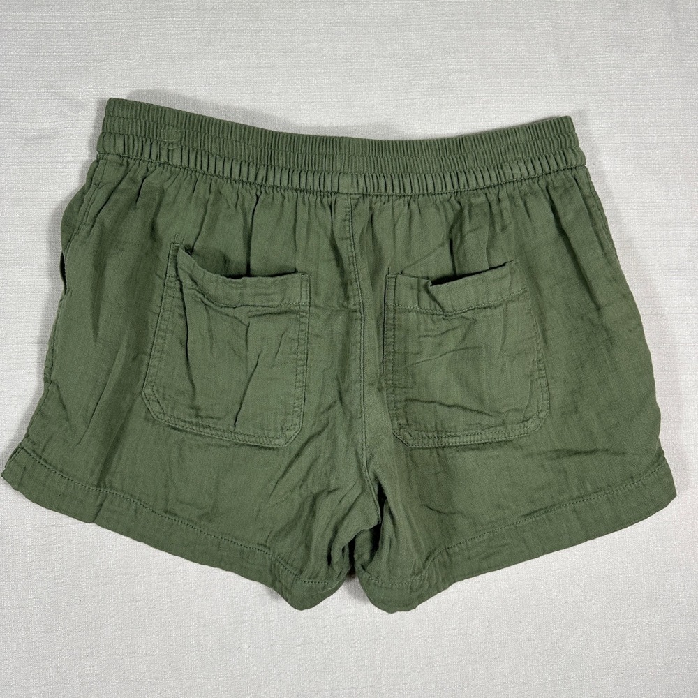 Old Navy Utility Shorts Womens Medium Green Excellent Cotton Drawstring Casual - Picture 8 of 8